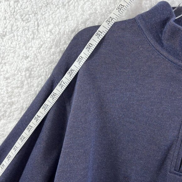 Peter Millar XL Mens Interlock Ottoman Quarter Zip Pullover banded cuffs and hem - Picture 9 of 16